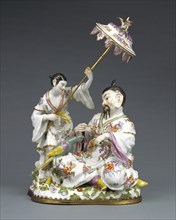 Group of Japanese Figures; Model by Johann Joachim Kändler, German, 1706 - 1775, Meissen Porcelain Manufactory, German, active