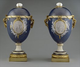 Pair of Vases; Painting attributed to Jean-Baptiste-Etienne Genest, French, active 1752 - 1789, Sèvres Manufactory French