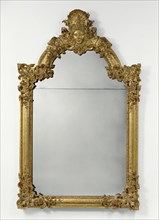 Mirror Frame; Paris, France; about 1690 - 1700; Carved and gilded oak; mirror glass; 203.2 x 127 x 10.2 cm, 80 x 50 x 4 in