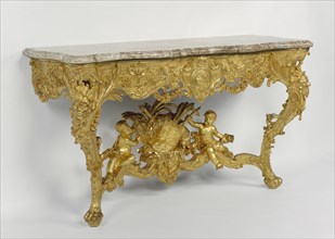 Console Table; Attributed to Joseph Effner, German, 1687 - 1745, and Johann Adam Pichler, German, active about 1716,1717 - 1761