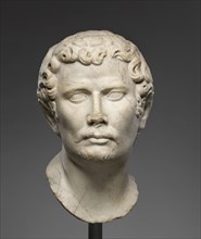 Head of a Barbarian; Roman Empire; early 2nd century; Marble; 45 × 20.5 × 20.9 cm, 17 11,16 × 8 1,16 × 8 1,4 in