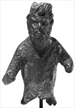 Fragmentary Statuette of Pan; Roman Empire; 2nd century; Bronze; 8.9 cm, 3 1,2 in