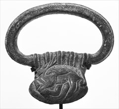 Handle; Etruria; 3rd - 2nd century B.C; Bronze; 9.5 × 10.3 cm, 3 3,4 × 4 1,16 in