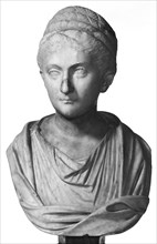 Portrait Head of a Female Figure on an 18th Century Bust; Roman Empire; head third quarter of 2nd century; bust 18th century