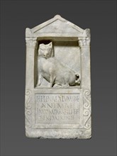 Gravestone of Helena; Roman Empire; 150 - 200; Marble; 61 × 31.5 × 16 cm, 24 × 12 3,8 × 6 5,16 in