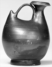 Campanian Black Duck Askos, medium-sized, Campania, South Italy, Europe; 323 - 31 B.C; Terracotta; 11.5 cm, 4 1,2 in