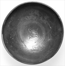 Campanian Black Bowl; Campania, South Italy, Europe; 323 - 31 B.C; Terracotta; 6.3 x 15.8 cm, 2 1,2 x 6 1,4 in