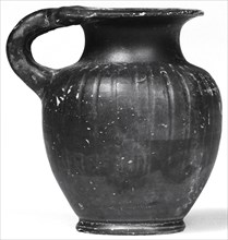 Campanian Black Juglet; Campania, South Italy, Europe; 325 - 146 B.C; Terracotta; 7.5 cm, 2 15,16 in
