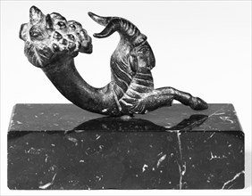 Goat-Cornucopia; Italy, ?, 1st century; Bronze; 4.6 × 7.7 cm, 1 13,16 × 3 1,16 in