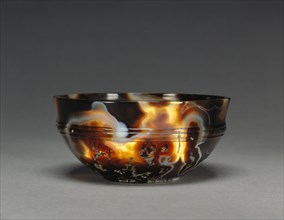 Stone Bowl; Egypt; 1st - 2nd century; Agate; 3.8 × 9.1 cm, 0.508 kg, 1 1,2 × 3 9,16 in., 1.12 lb