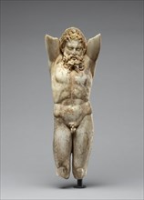 Marsyas; Roman Empire; 100 - 200; Marble with polychromy; 46.4 × 15.9 × 9.5 cm, 18 1,4 × 6 1,4 × 3 3,4 in