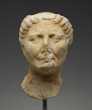 Portrait Head of an Old Woman; Rome, Lazio, Italy; mid - late 1st century B.C; Marble; 30 × 19 × 21.5 cm