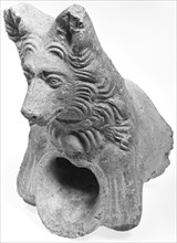 Water Spout Fragment in the Shape of a Dog; Italy, Europe; 1st century B.C; Terracotta; 15.6 cm, 6 1,8 in