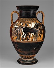 Black-Figure Amphora; Painter of the Vatican Mourner, Greek, Attic, active 540 - 530 B.C., and Exekias, Greek, Attic, active