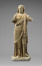 Statue of Draped Female, Originally with Portrait Head; Italy; A.D. 160–190; Marble; 191 cm, 75 3,16 in