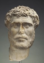 Head of a Bearded Man; Italy; 140 - 160; Marble; 35 × 20 × 23 cm, 13 3,4 × 7 7,8 × 9 1,16 in