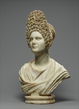 Bust of a Flavian Woman; Roman Empire; late 1st century; Italian marble; 68 × 41 × 22 cm, 26 3,4 × 16 1,8 × 8 11,16 in