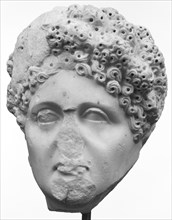Head of a Matron; Roman Empire; early 2nd century A.D; Italian marble; 28 cm, 11 in