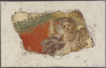 Fresco Fragment; Italy; third quarter of 1st century; Fresco; 17 × 10 cm, 6 11,16 × 3 15,16 in
