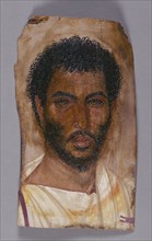 Mummy Portrait of a Bearded Man; Egypt; about 150 - 170; Encaustic on wood; 37 × 21 cm, 14 9,16 × 8 1,4 in