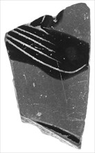 Attic Black-Figure Panathenaic Amphora Fragment; Attributed as akin to the Kuban Group; Athens, Greece, Europe; 400 B.C