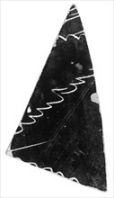 Attic Panathenaic Amphora Fragment; Athens, Greece, Europe; mid-4th century B.C; Terracotta; 6.2 cm, 2 7,16 in