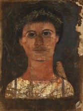 Mummy Portrait of a Young Man; Egypt; 150 - 250; Tempera on linen; 58 × 26.5 cm, 22 13,16 × 10 7,16 in