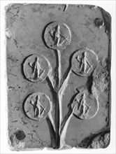 Mold for Casting Tokens; Roman Empire; 2nd century; Limestone; 9.8 x 7.1 cm, 3 7,8 x 2 13,16 in