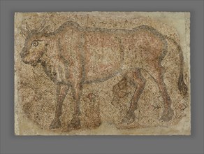 Mosaic of a Bull; Syria; 5th–6th century; Mosaic; 124.9 × 178.9 × 7.6 cm, 49 3,16 × 70 7,16 × 3 in