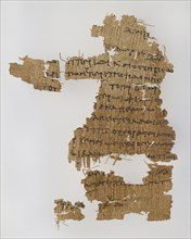 Fragment of a Letter; Alexandria, Egypt; second half of 2nd century; Papyrus; 11 × 8.5 cm, 4 5,16 × 3 3,8 in