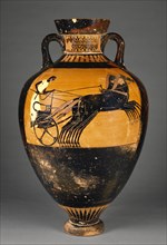 Prize Vessel with Athena; Attributed to Kleophrades Painter, Greek, Attic, active 505 - 475 B.C., Athens, Greece; 500–480 B.C