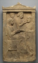 Gravestone of Sime; Attica, Greece; about 320 B.C; Marble; 132.1 × 73.7 × 17.1 cm, 52 × 29 × 6 3,4 in