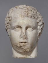 Marble Head of Ares Ludovisi; Roman Empire; 1st - 2nd century; Marble; 12 × 21 × 25 cm, 4 3,4 × 8 1,4 × 9 13,16 in