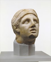 Head of Achilles; Unknown, Copy after Skopas, Greek, active about 370 - 330 B.C., Europe, ?, 20th century; Doliana marble