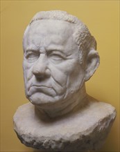 Portrait Head of Man; Italy; late 1st century B.C; Italian marble; 32.3 cm, 12 11,16 in