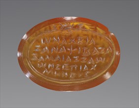 Gem; Roman Empire; 4th century; Carnelian; 1.6 × 1.2 cm, 5,8 × 7,16 in
