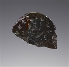 Fragmentary Gem; Roman Empire; 3rd century; Carnelian; 2.5 cm, 1 in