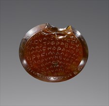 Engraved Gem; Roman Empire; 3rd century; Hematite; 1.6 cm, 5,8 in
