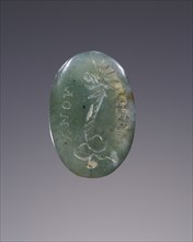 Engraved Gem; Roman Empire; 3rd century; Green medium; 1.5 cm, 9,16 in