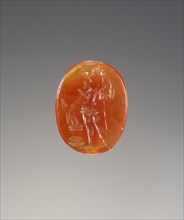 Engraved Gem; Rome, Lazio, Italy; about 17th - 18th century; Orange carnelian; 1.5 cm, 9,16 in