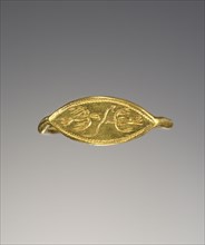 Ring; Greece; late 6th century B.C; Gold; 1.6 × 7.5 cm, 5,8 × 2 15,16 in