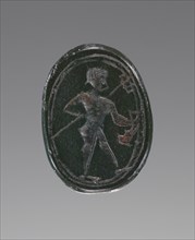 Scarab; 5th century B.C; Dark green jasper; 0.7 × 1.3 × 0.9 cm, 1,4 × 1,2 × 3,8 in