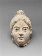Mummy Mask; Egypt; 3rd - 4th century; Stucco with inlaid eyes; 24.5 × 15 cm, 9 5,8 × 5 7,8 in