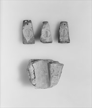 Loom Weights, 3, Metapontum, ?, South Italy; 4th–3rd century B.C; Terracotta