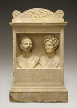 Tomb Altar of Caltilius and Caltilia; Roman Empire; 100 - 125; Marble; 128 × 80 × 63.5 cm, 50 3,8 × 31 1,2 × 25 in