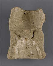 Fragmentary Antefix; Tarquinia, ?, Etruria; 4th century B.C; Terracotta; 20.1 × 14.2 × 6.4 cm, 7 15,16 × 5 9,16 × 2 1,2 in