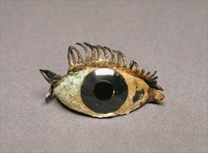 Eye from a Bronze Statue; 5th - 2nd century B.C; Marble, obsidian, glass, and copper; 2.1 × 4.9 cm, 13,16 × 1 15,16 in