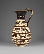 Pitcher with Lions and Panthers; Painter of Malibu