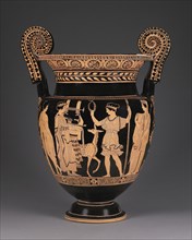 Mixing Vessel with Apollo and Artemis; Attributed to the Palermo Painter, Greek, Lucanian, active about 430 - about 400 B.C