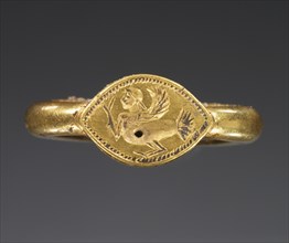 Siren; Greece; about 500 B.C; Gold; 1.4 × 1 cm, 9,16 × 3,8 in